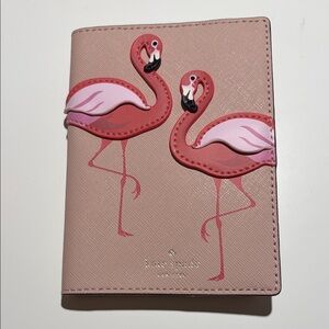 Kate Spade Blush Flamingo Passport Cover